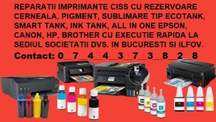 Service rapid imprimante cu rezervoare cerneala in Bucuresti si Ilfov, Sector 1 - Bucuresti
