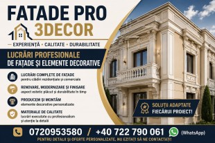 Lucrari profesionale de fatade si elemente decorative, Sector 1 - Bucuresti
