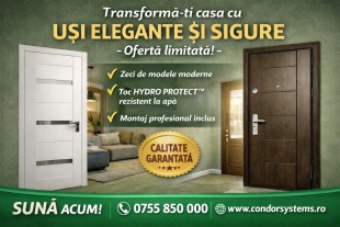 Solutii complete de usi  -  condorsystems.ro, Onești - Bacau